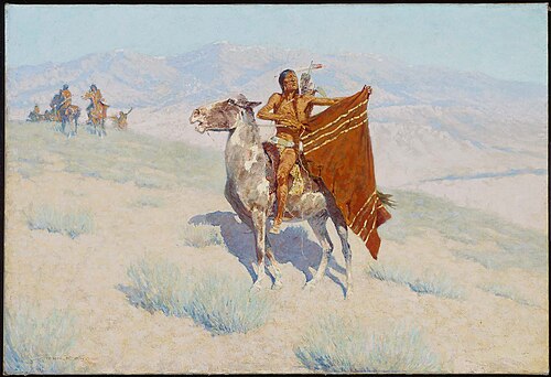 The Blanket Signal, 1909, Frederic Remington