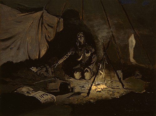 The Dry Leaves Lasted Longer Than She, 1899, Frederic Remington