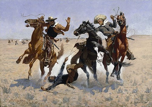 Aiding a Comrade, 1890, Frederic Remington