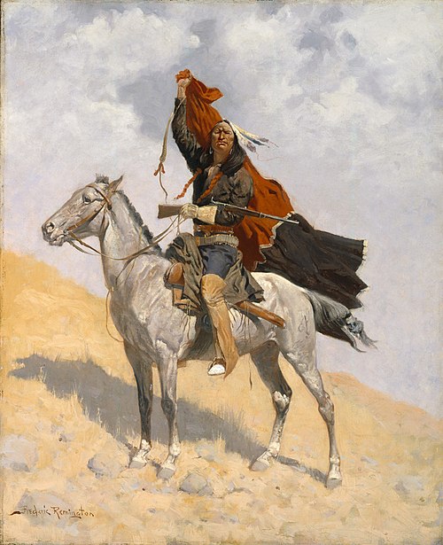 The Blanket Signal, 1896, Frederic Remington
