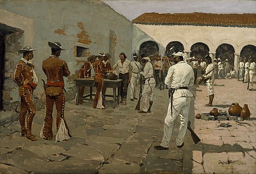 The Mier Expedition: The Drawing of the Black Bean, 1896, Frederic Remington