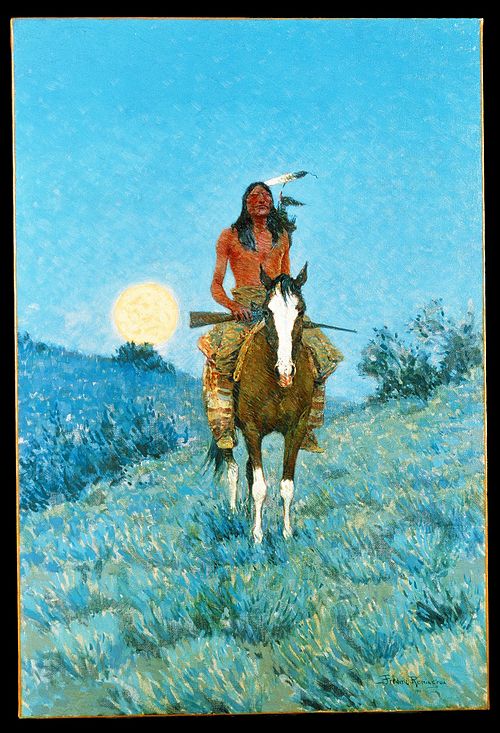 The Outlier, 1909, Frederic Remington