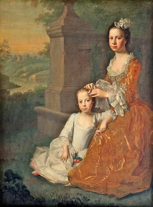 The Dinwiddie Sisters (Elizabeth, 1738–1773 and Rebecca, b.1742), , Allan Ramsay
