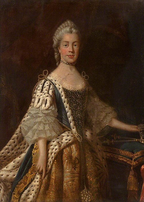 Queen Charlotte, Princess Sophia Charlotte of Mecklenberg-Strelitz (1744–1818), Queen Consort of Geo, 1761, Allan Ramsay