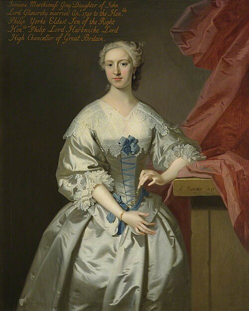 Lady Jemima Campbell, Marchioness Grey, Countess of Hardwicke (1722–1797), 1741, Allan Ramsay