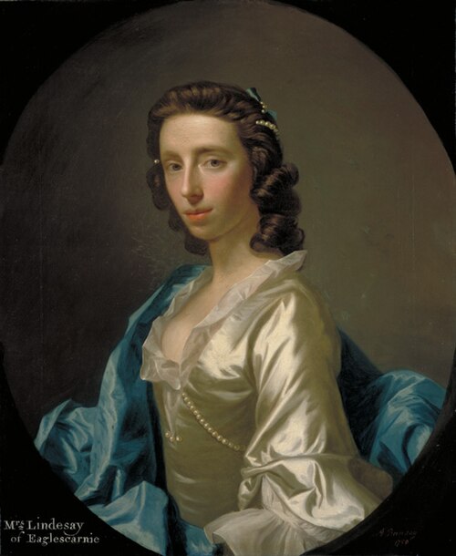 Mrs. Lindesay of Eaglescarnie, 1750, Allan Ramsay
