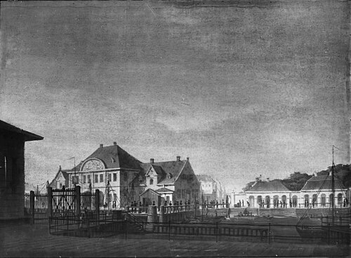 Parti af Toldboden, 1824, Christian Ferdinand Christensen