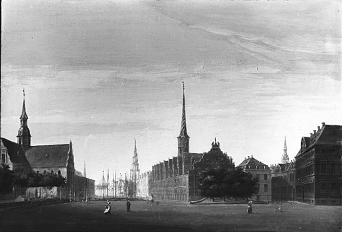 Parti af Børsen, 1823, Christian Ferdinand Christensen