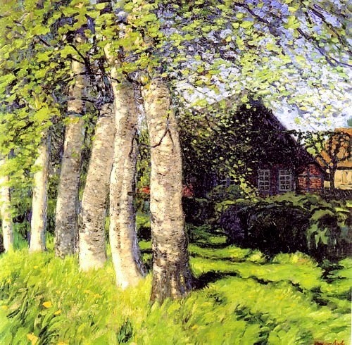 Spring in Worpswede, 1900, Hans am Ende