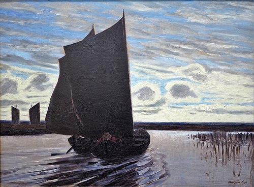Torfsegler auf der Hamme, , Hans am Ende