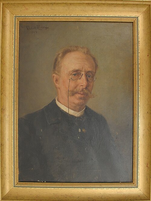 Maal. Dr. Paul Schneideri portree., 1904, Elsbeth Rudolff