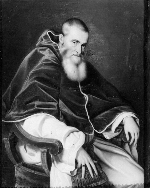 Portrait of Pope Paul III, 1860, Guglielmo de Sanctis