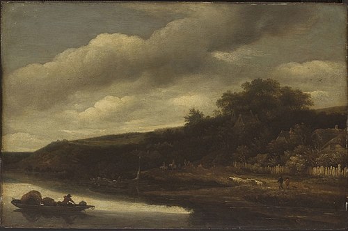 River Scene, 1652, Guillam Dubois