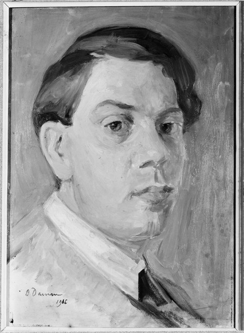 Bertil Damm (1887-1942), artist, professor at the Academy of Fine Arts, 1916, Bertil Damm