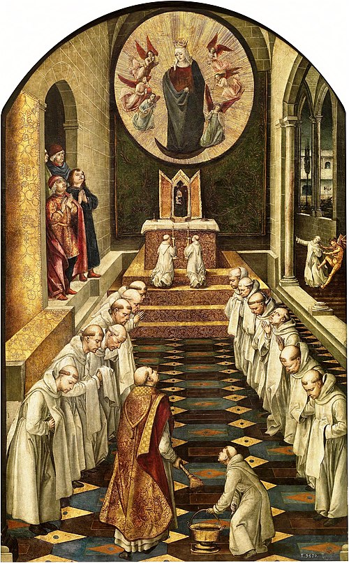 Apparition of the Virgin to a Community of Dominicans, 1493, Pedro Berruguete