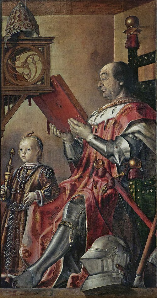 Portrait de Federico da Montefeltro et son fils Guidobaldo, 1470, Pedro Berruguete
