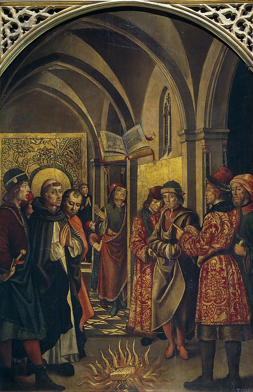 Божји суд со оган, 1485, Pedro Berruguete