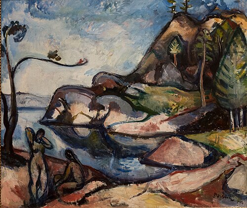 Summer at the Isle Skåtøy, 1917, Per Deberitz