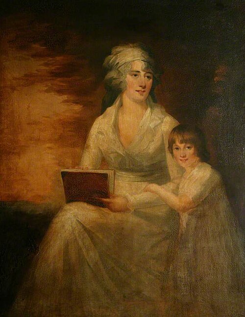 Mrs Shafto Clarke and Her Daughter, 1790, Henry Raeburn
