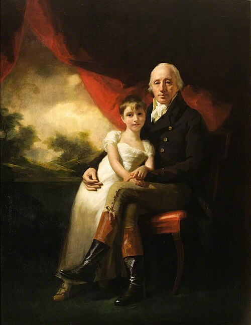 John Stirling of Kippendavie (1742–1816), and His Youngest Daughter, Jean Wilhelmina (1804–1859), 1823, Henry Raeburn