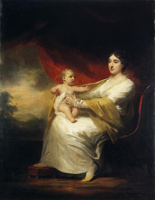 Charlotte Hall, Lady Hume Campbell of Marchmont, and her son, Sir Hugh Hume Campbell, 7th Bart of Ma, 1813, Henry Raeburn