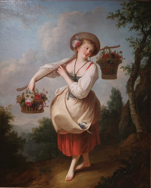 The Flower Girl, 1769, Jean-Baptiste Le Prince