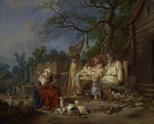 The Russian Cradle, 1764, Jean-Baptiste Le Prince