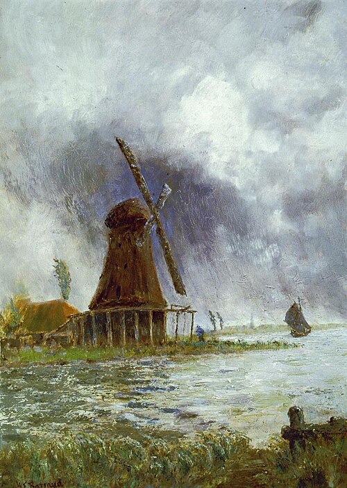 A Zaandyke Mill, , William Francis Barraud