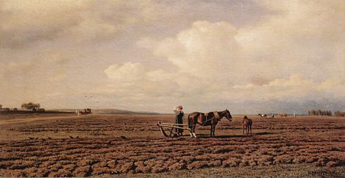 Auf dem Acker, 1872, Mikhaïl Klodt