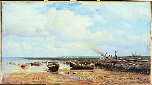 Maastik jõega, 1873, Mikhaïl Klodt