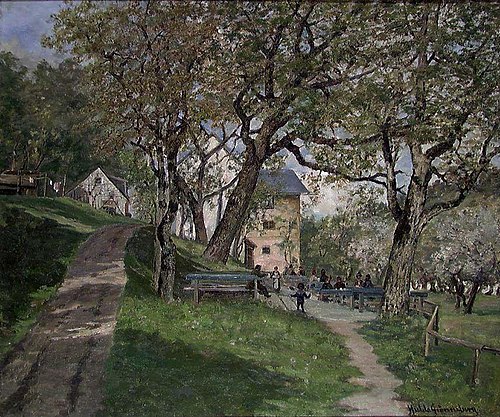 From Grosshesselohe, Munic, 1885, Hulda Tegnér Grønneberg