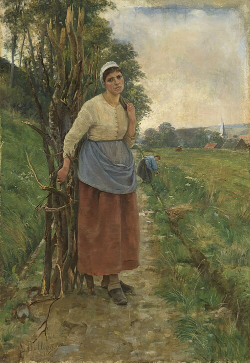 Fatiguée. Bondekone fra Normandie, 1888, Sigrid Bølling