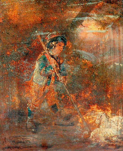 A Shepherd, , Anton Romako