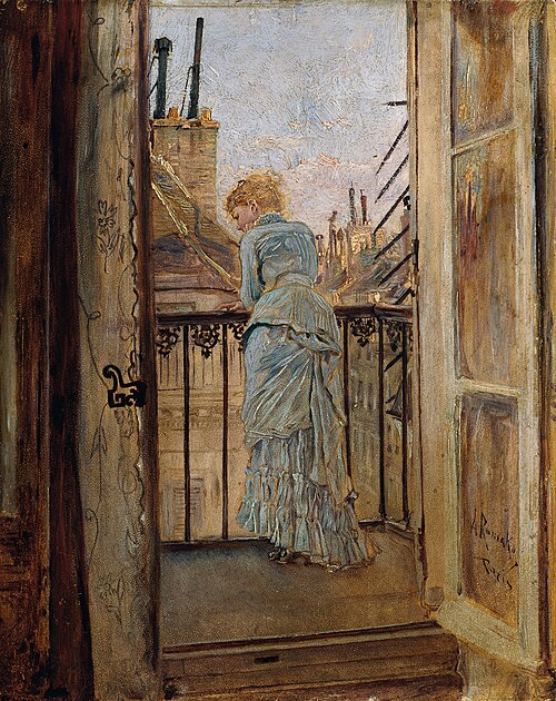 Auf dem Balkon, 1878, Anton Romako