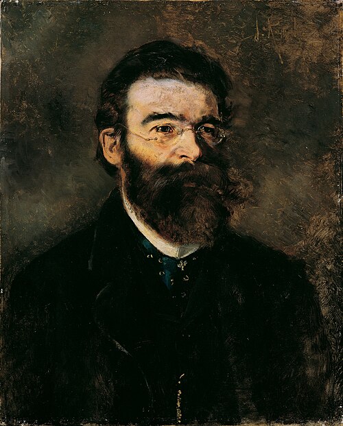Der Internist Professor Samuel Stern (?), 1876, Anton Romako