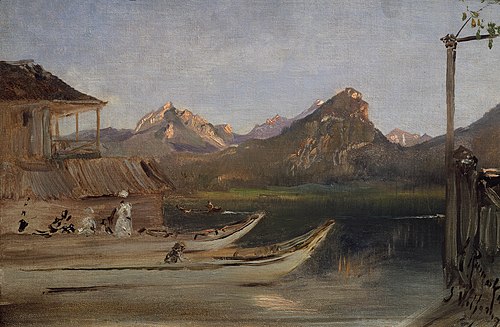 Am Wolfgangsee, 1877, Anton Romako