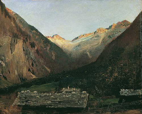 Abend in der Prossau bei Gastein, 1877, Anton Romako