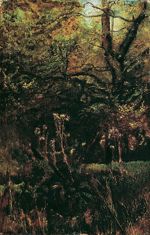 Waldlichtung mit Disteln, 1885, Anton Romako