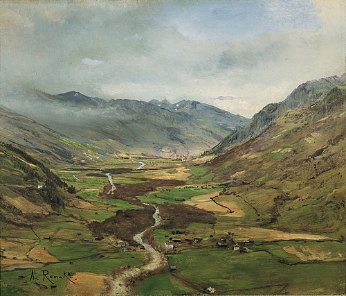 Das Gasteinertal II, 1877, Anton Romako