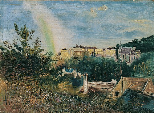 Die Weilburg bei Baden, 1885, Anton Romako