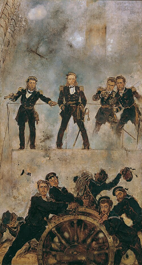 Tegetthoff in der Seeschlacht bei Lissa I, 1879, Anton Romako