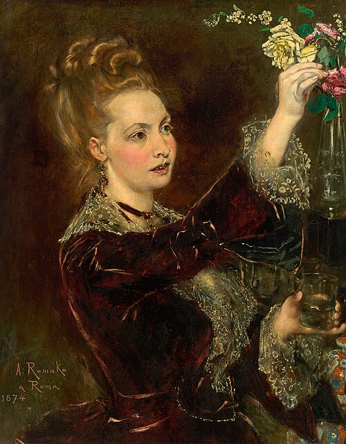 Elisabeth von Nast-Kolb, geb. Hardegg, 1874, Anton Romako