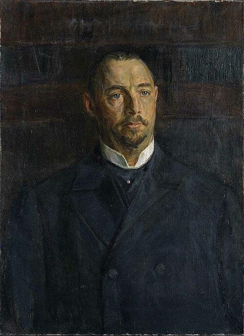 Portrett av Edmund Theobald Harbitz, 1917, August Eiebakke