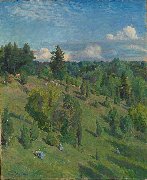 Landscape in Sun, 1903, August Eiebakke