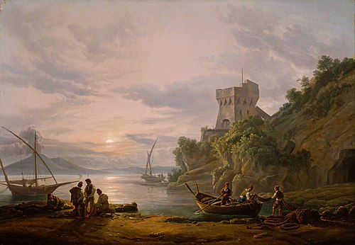 Coast near Castellammare. Copy after J.C. Dahl, 1825, Peter Bull