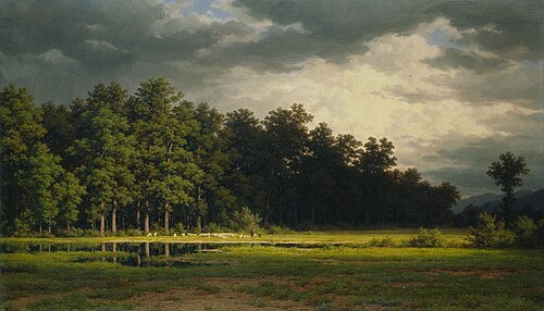 Waldrand mit Schafherde, 1896, Robert Zünd
