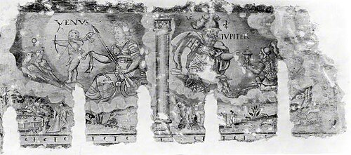 Venus and Jupiter (from Stodmarsh Court, Kent), 1600, Virgil Solis