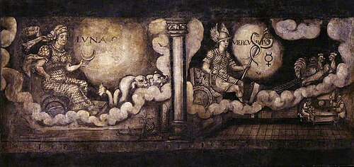 Luna and Mercury (from Stodmarsh Court, Kent), 1600, Virgil Solis
