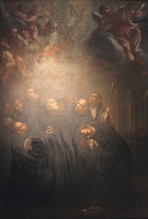 Śmierć św. Benedykta, , Michael Willmann
