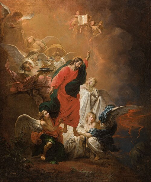 Christ Ministered and Borne by Angels, 1660, Michael Willmann